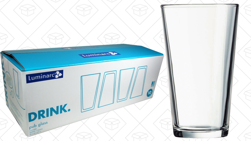 10-Pack Pint Glasses, $13